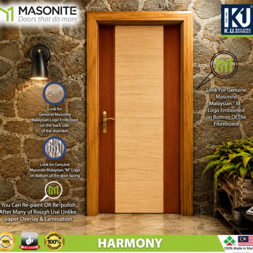 4 Panel Mahogany Texture Door