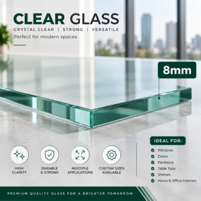8mm Clear Glass in Karachi Pakistan